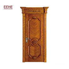 Pine wood flush door/teak wood entrance doors customized engraved wood doors